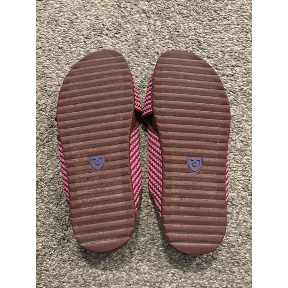 Rothy's The Weekend Slide Sandals Sangria Stripe Size 5.5 - Picture 6 of 7